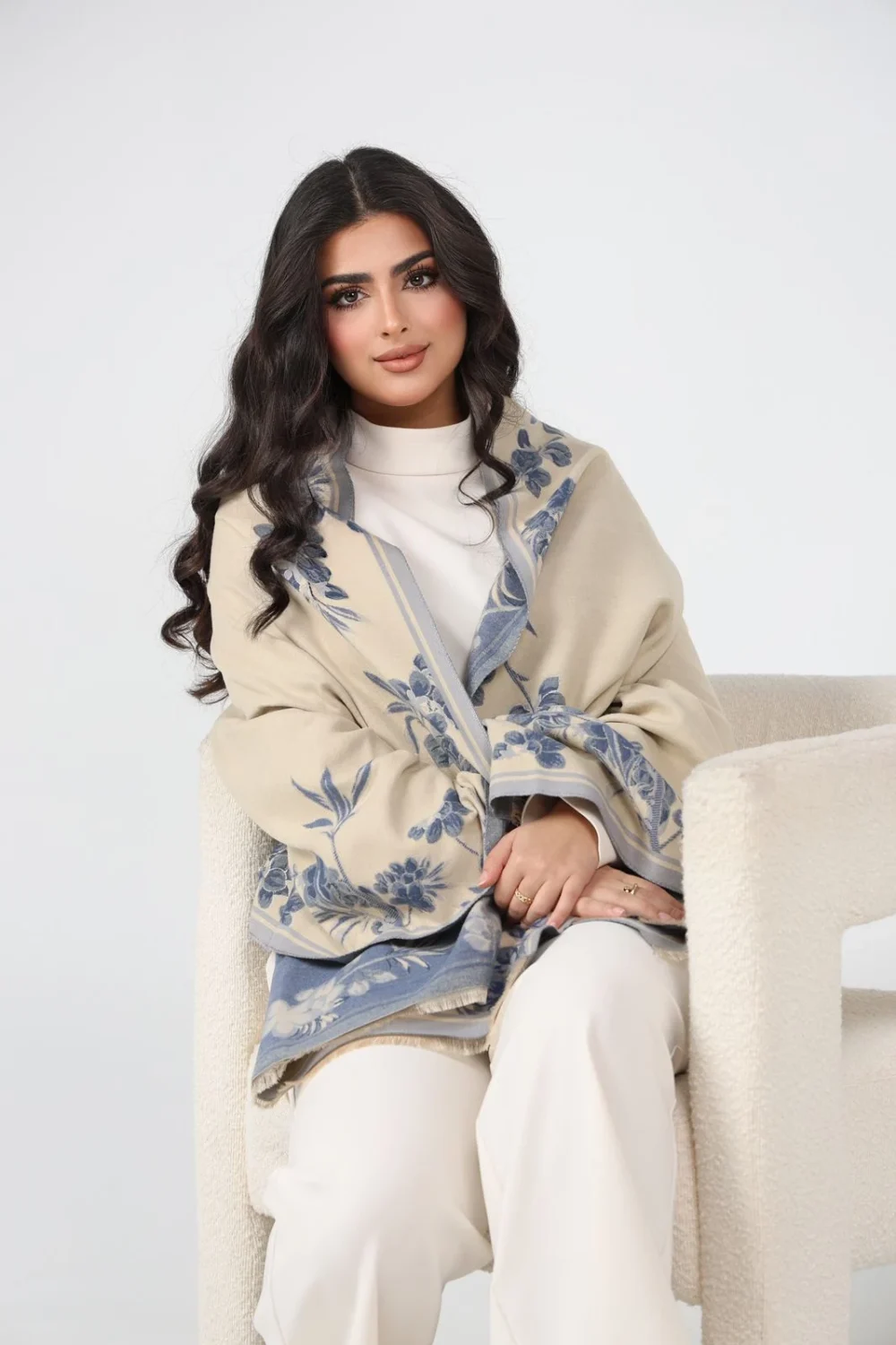 شال ازرق - Image 3